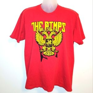 Vintage THE PUMPS Thank God Im A Atheist Band T shirt size XL